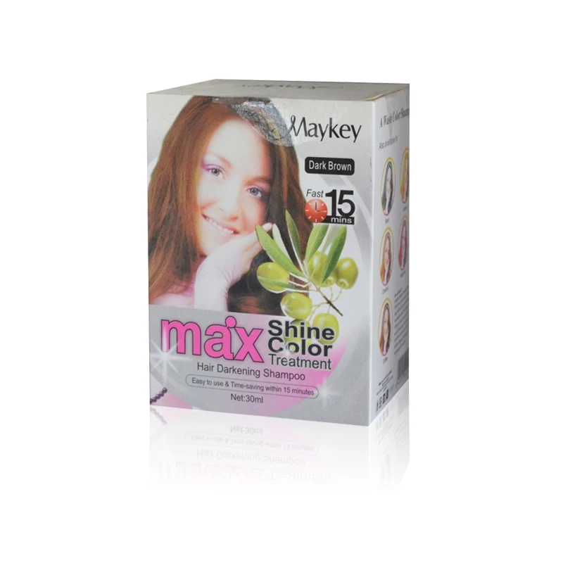 Burgundy Max Shine Hair Darkening Shampoo Fast Hair Color Dye Shampoo Darkening Hair Shampoo For Gray Coverage