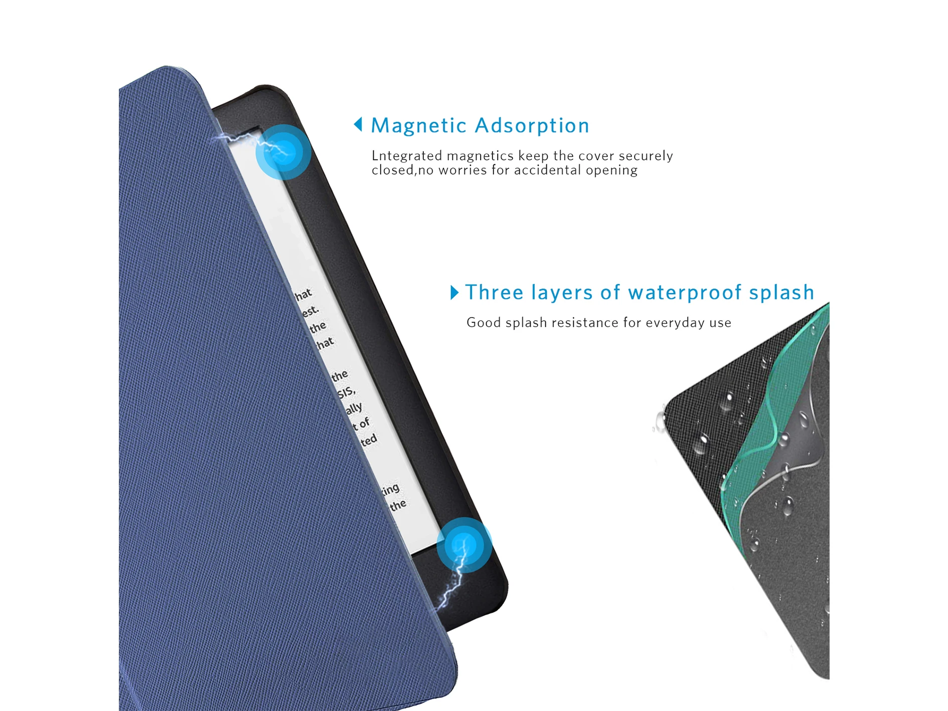 
electronic item tablets case for amazon kindle 10 th shockproof smart cover case 