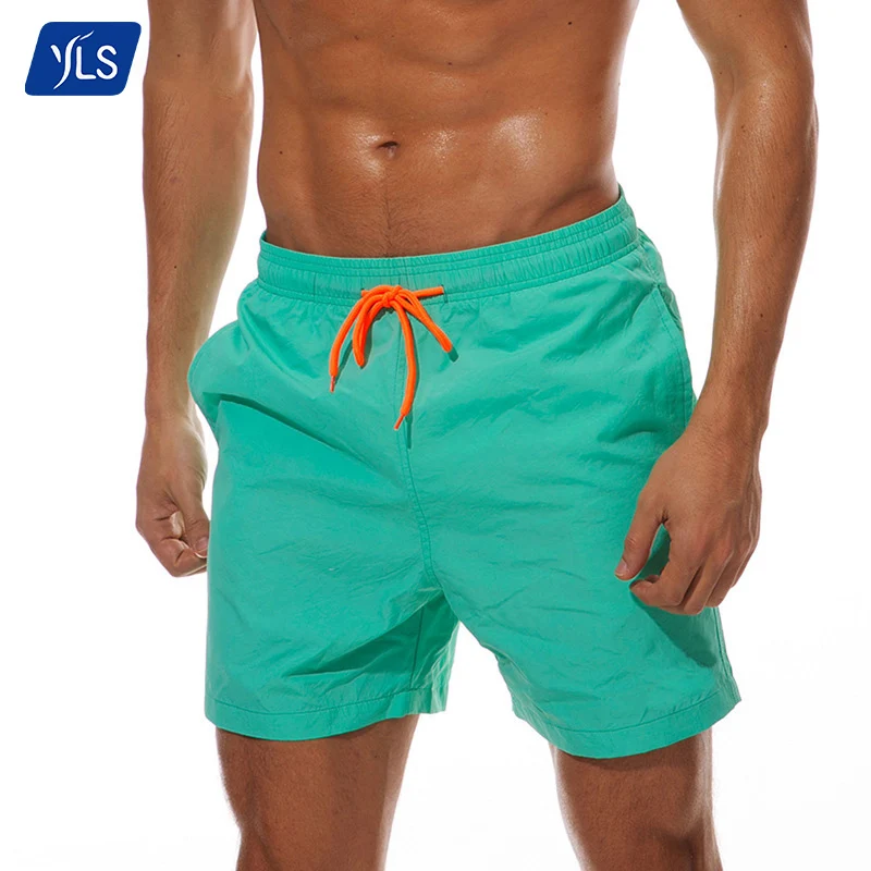 YLS Beach Wear Online Men Swim Trunks Wholesale Stretch Fabric Boardshorts Men