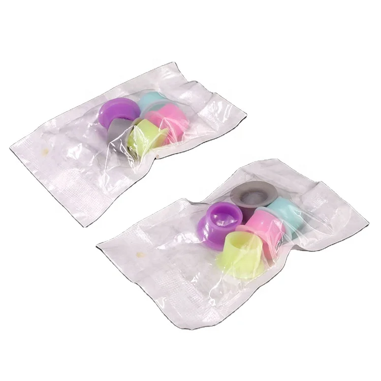 Hot sale 5pcs/bag Tattoo Ink Cups Wholesale Disposable Colorful Silicone Tattoo Pigment Cups
