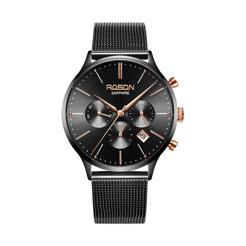 
Online Shop Hot Sale Fashion Brand Ailuo & Rosdn Mens Watch Tourbillon Movement Moon Phase Mechanical Automatic Watch Luxury 