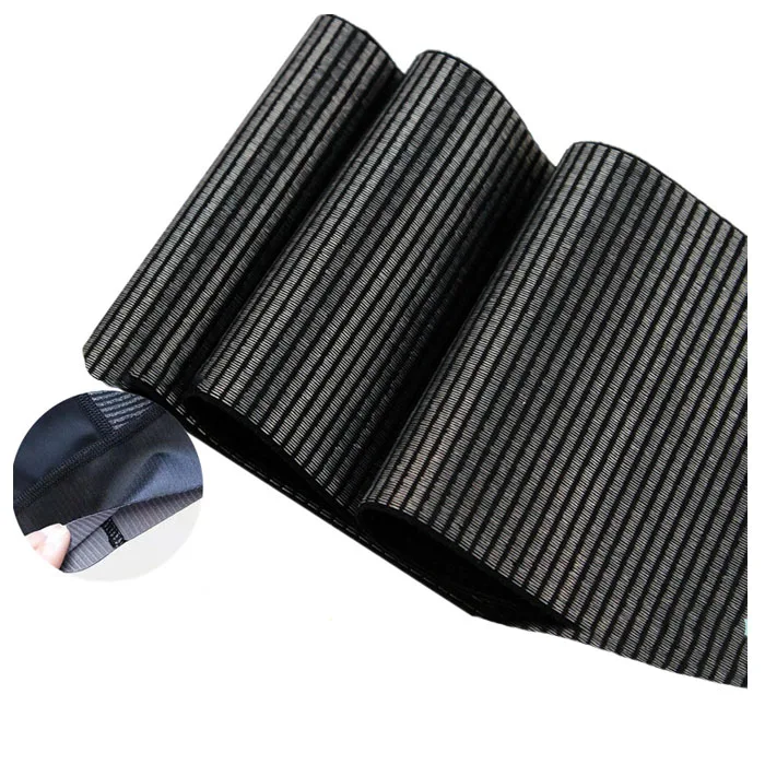 Good Quality Cycling Fabric Elastic Ribbon Plain Anti Slip Silicone Gripper Anti Slip Tape For Cycling Shorts