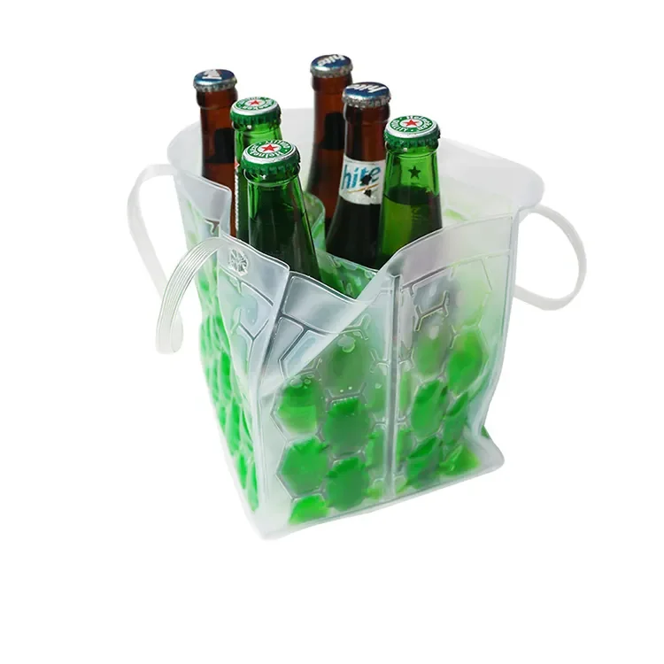 Ice Freezer Bottle Cooler 6 Bottle Beer  Customized Insulated Beer Bottle Holder Waterproof Wine