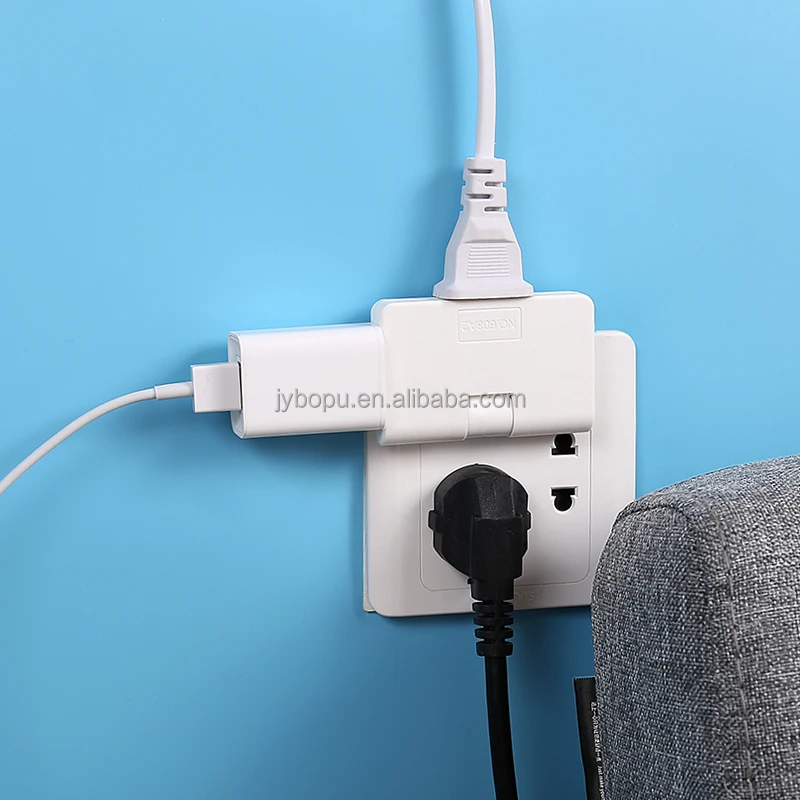 New Wall Adapter Swivel Head Charger 3 in 1 Outlet Swivel Mini Wall Power Outlet Extender Plug