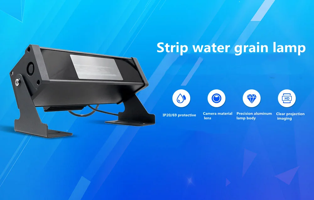 Outdoor LED Water Wave Light 60W DMX512 RGB Wall Washer Dynamic Ripple for Bridge Hotel Landscape