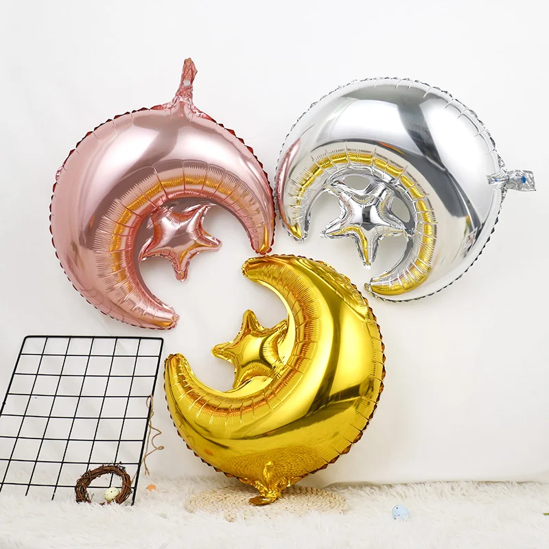 47*57cm EID Mubarak Ramadan Balloon Globos Festive Celebration Scene Decoration Decoration Foil Balloon supplies toys
