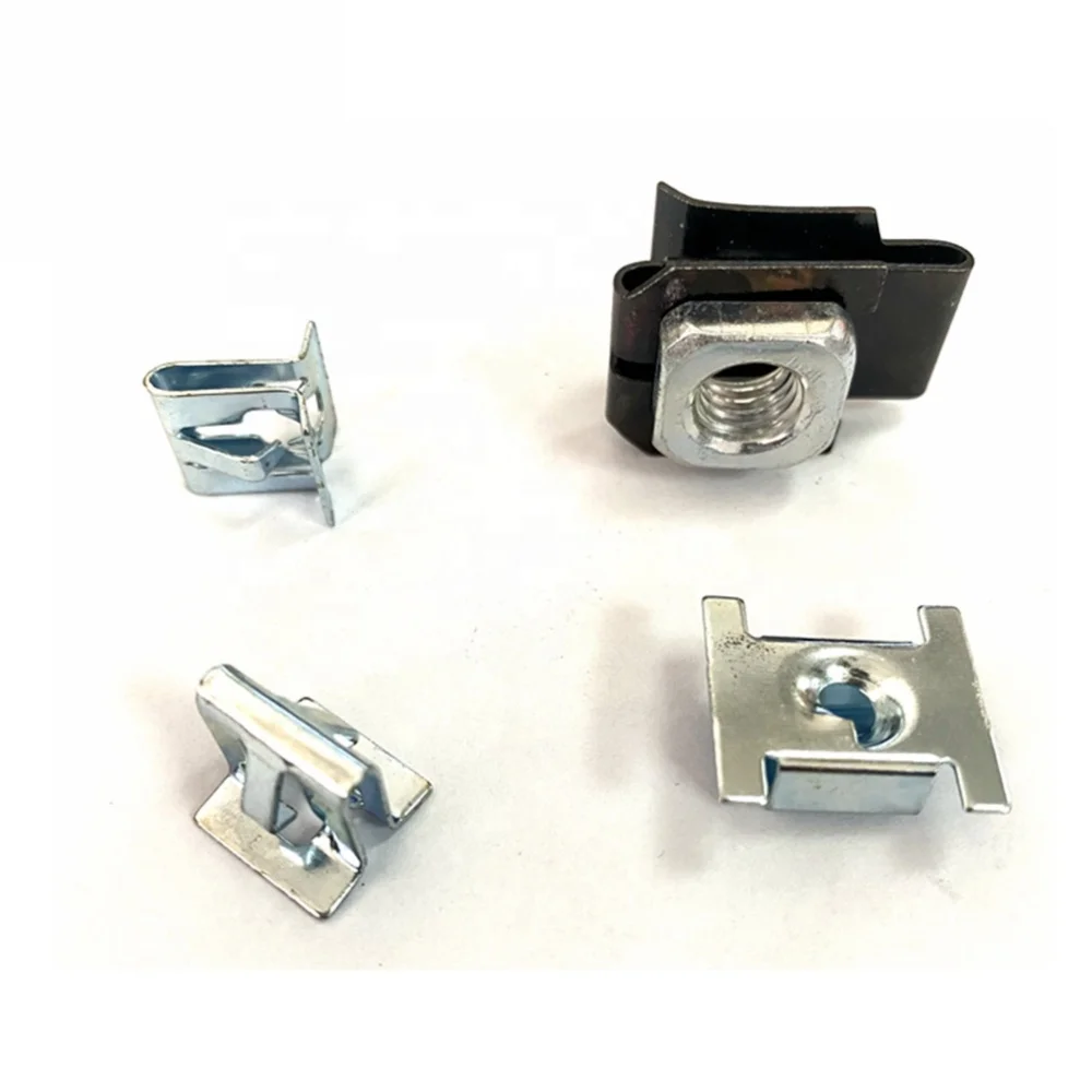 Square lock cage nut galvanized Stainless steel M6 Cage Nut With Washer Screw