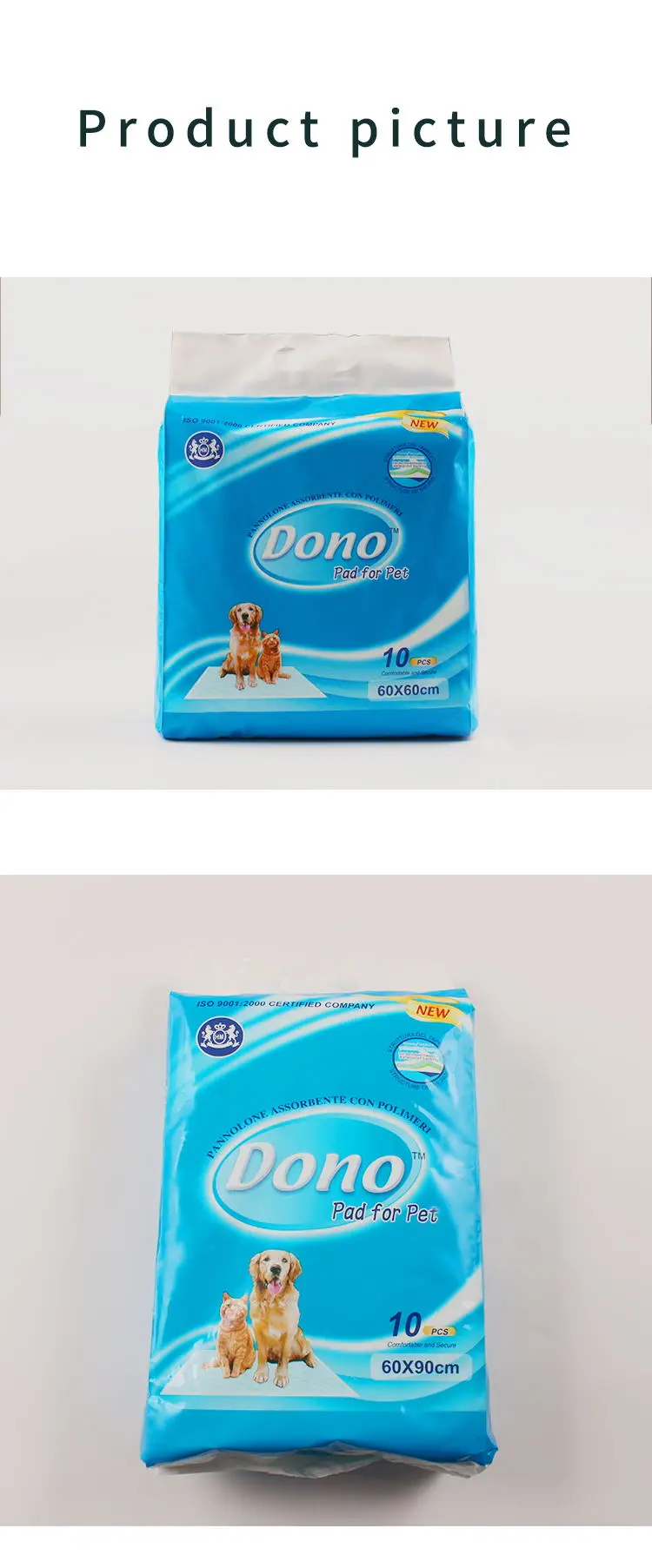 DONO disposable pet pads Super Absorbent Puppy Training Products Disposable Pet Potty Pad For dog cat pet