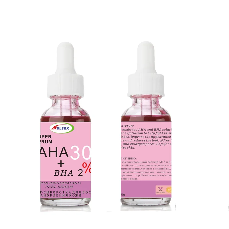 30ml ORDINARY AHA 30% + BHA 2% Peeling Solution Primer Makeup 10-Minute Exfoliating Face Brighten Anti Aging Serum
