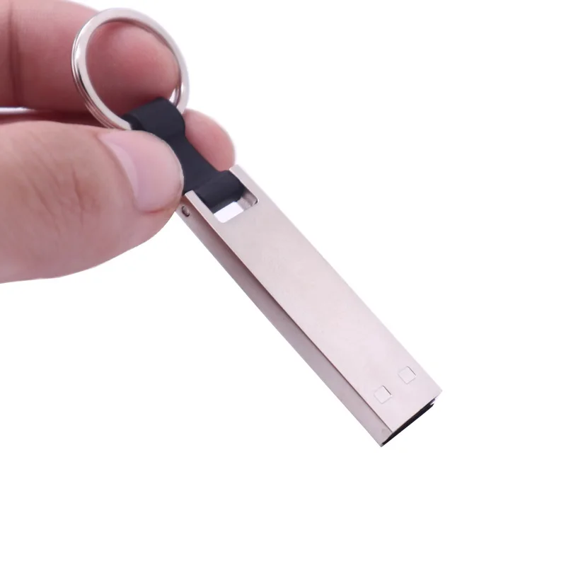 Wholesale  2022 New Style 16gb USB flash drive with keyring 8GB Mini stainless steel  USB flash drive  8gb With PU Key Chain