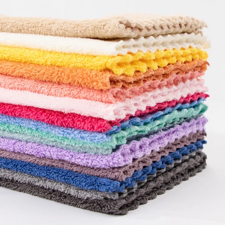 Custom Household Super Absorbent Kitchen Microfiber Cleaning Cloth Quick Dry Cleaning Dish Cloth Microfibre Coral Fleece Towels