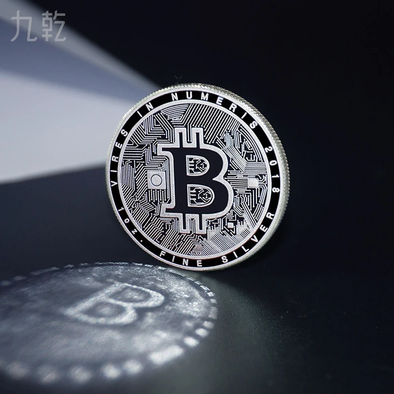  Manufacturer Crypto Silver Coin 999 Fine 1 Ounce Oz Btc Ltc Eth Custom Metal Free Design Oem Odm Welcomed