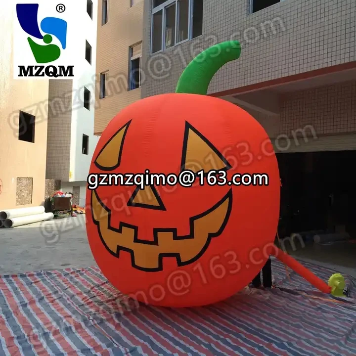 Outdoor Giant Halloween Decoration Inflatable Pumpkin Backyard Adervitising Ballon For Sale