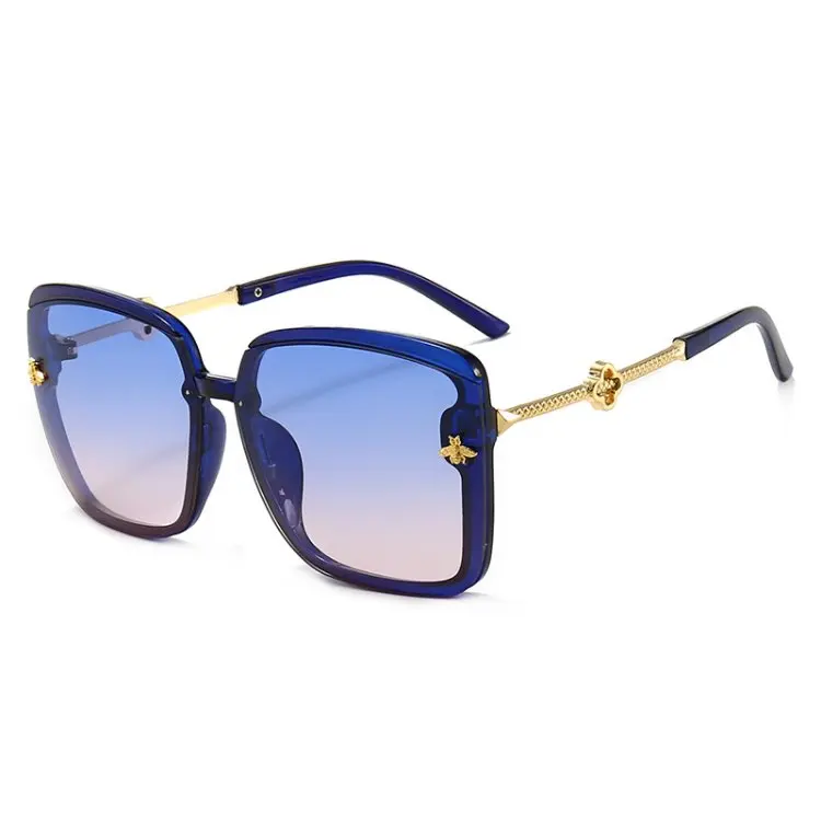 Bee design Fashion Vintage rimless Women Sun Glasses Metal Frame Sunglasses