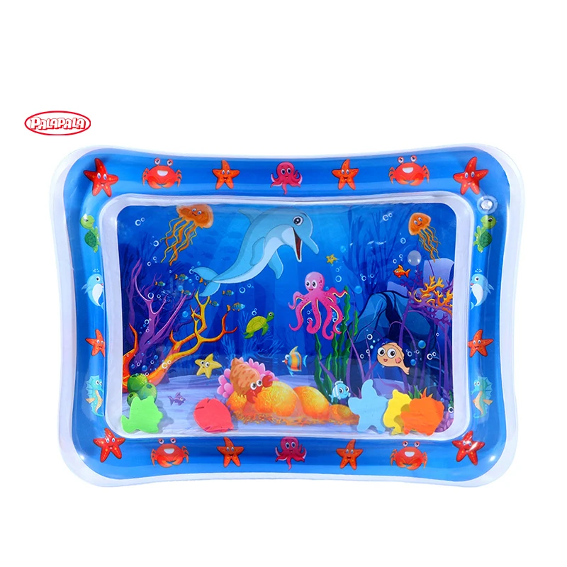 Factory Direct OEM/ODM Inflatable baby tummy time water play mat for children inflatable learning play mat for kids