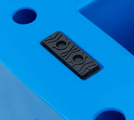 6 полозьев для тяжелых поддонов армированный HDPE перерабатываемый Противоскользящий пластиковый поддон склада и транспортировки