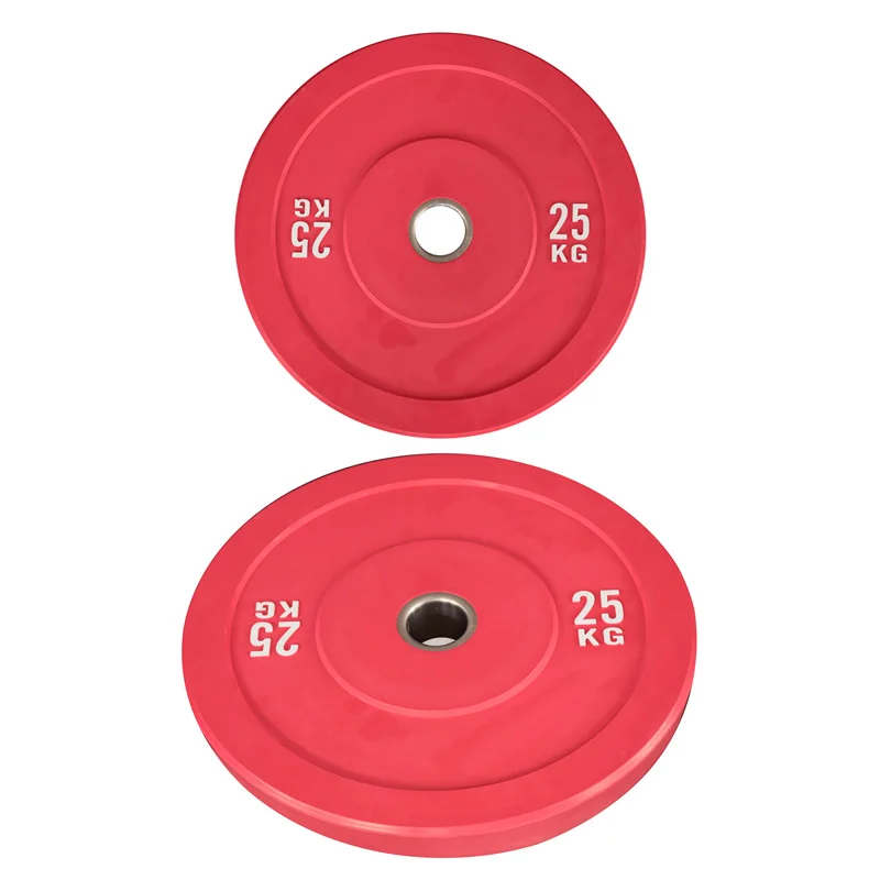 New Design Home Color Weight Plates Custom logo Gym Rubber Barbell Bumper Discs