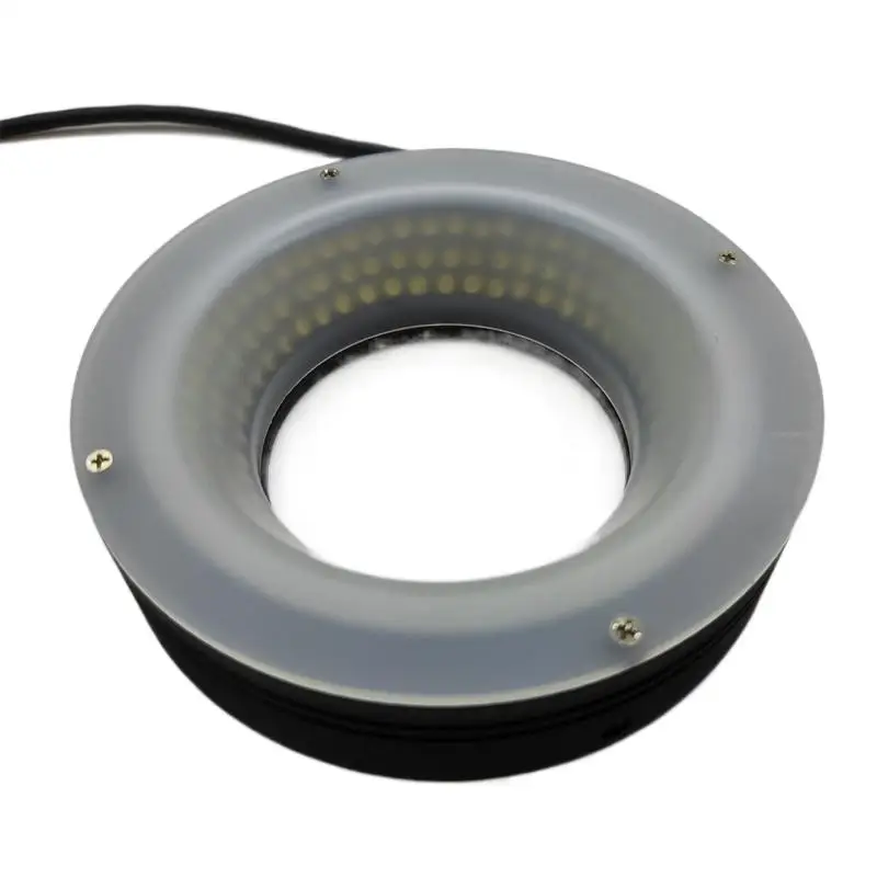 High Power Adjustable 107mm Inside Diameter LED Ring Shadowless Light Source for Machine Vision