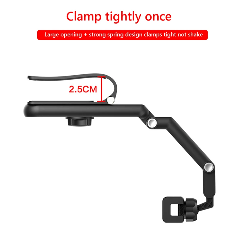 Universal Desk Mobile Phone Holder Car Mirror Visor Phone Stand 1080 Rotation Car Clip Sun Visor Cell Phone Holder