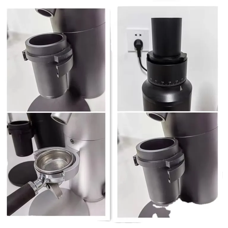 Household Espresso Coffee Grinder 64mm Stainless Steel Burr Electric Automatic Drip Coffee Grinder Machine