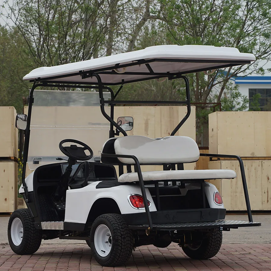 Club Car Golf Cart Electric Sightseeing Bus 4 Seater Battery Operated Hunting Golf Cart