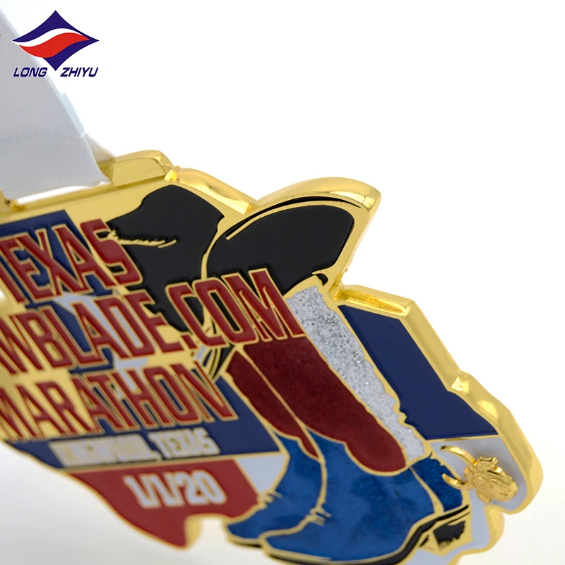 Longzhiyu 15 Years Factory Professional Custom Marathon Medals Engraved Metal Medal Make Your Own Copper Medallion