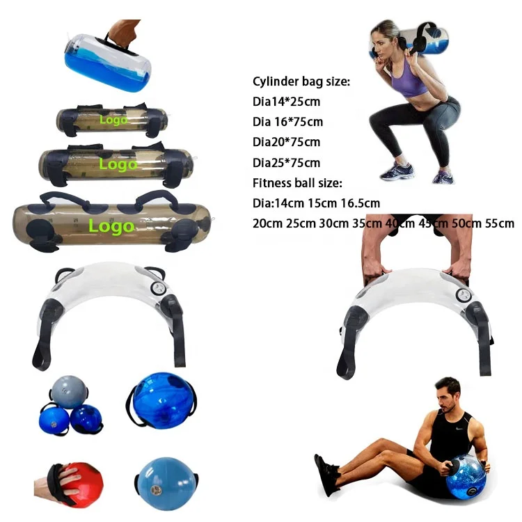 Adjustable Aqua Water balance Power Bag Training Weight Water Bag Fitness Exercise Equipment Weight Training