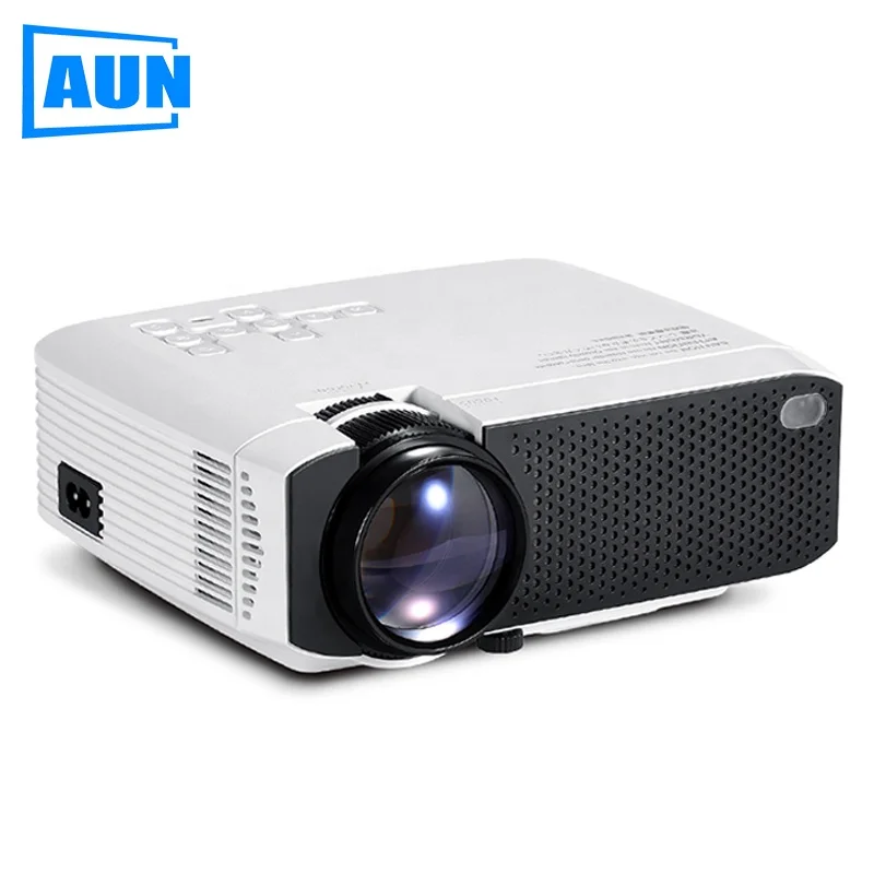 AUN D50 Mini Projector Portable Home Cinema for Support Max 1080P LED Projector 2500 Lumens | HD 3D Video Bedroom games Beamer