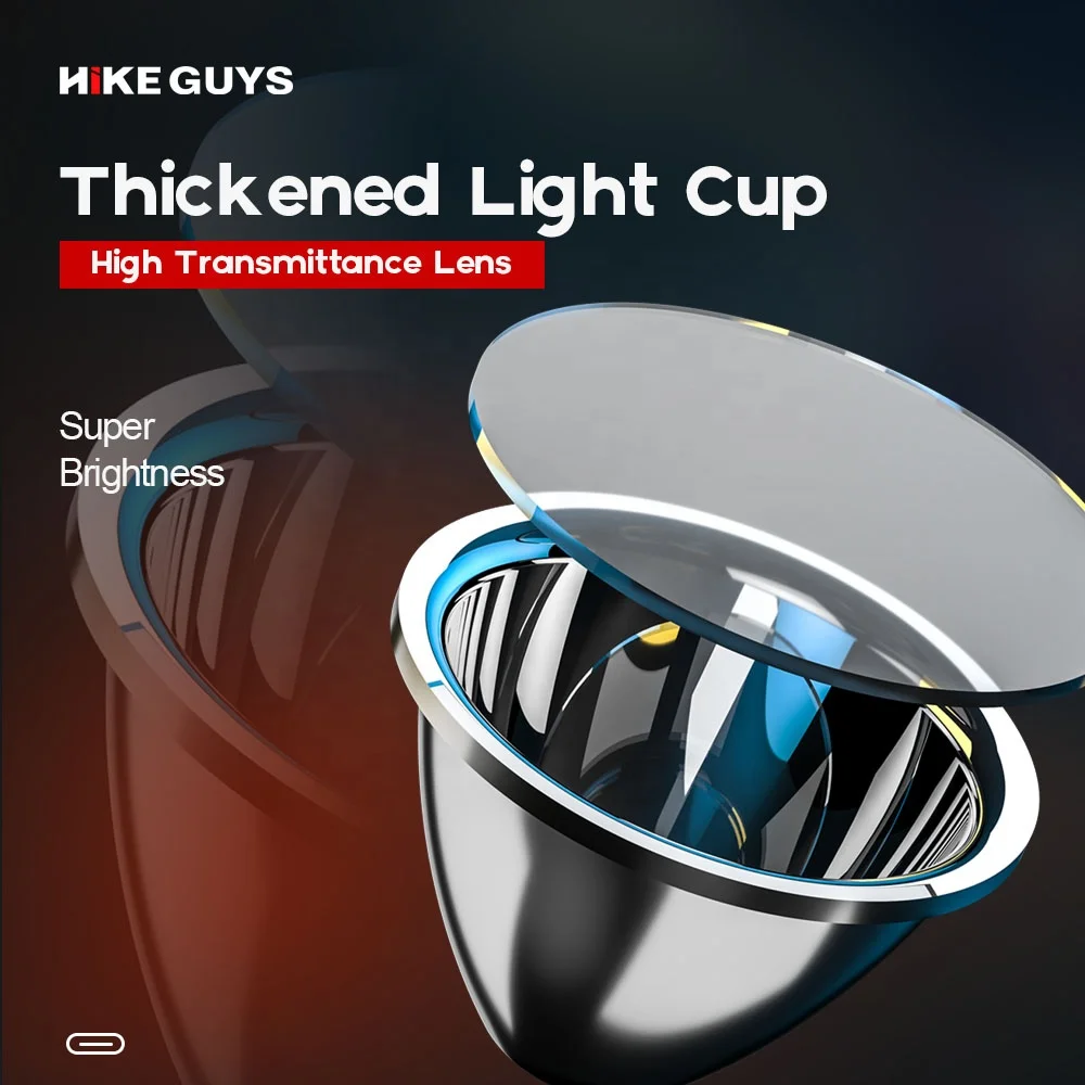 Hike Guys 1200 Lumen Portable Wholesale Powerful USB Waterproof Rechargeable Head Lamp 5 Modes Led Head Lamp Torch Headl