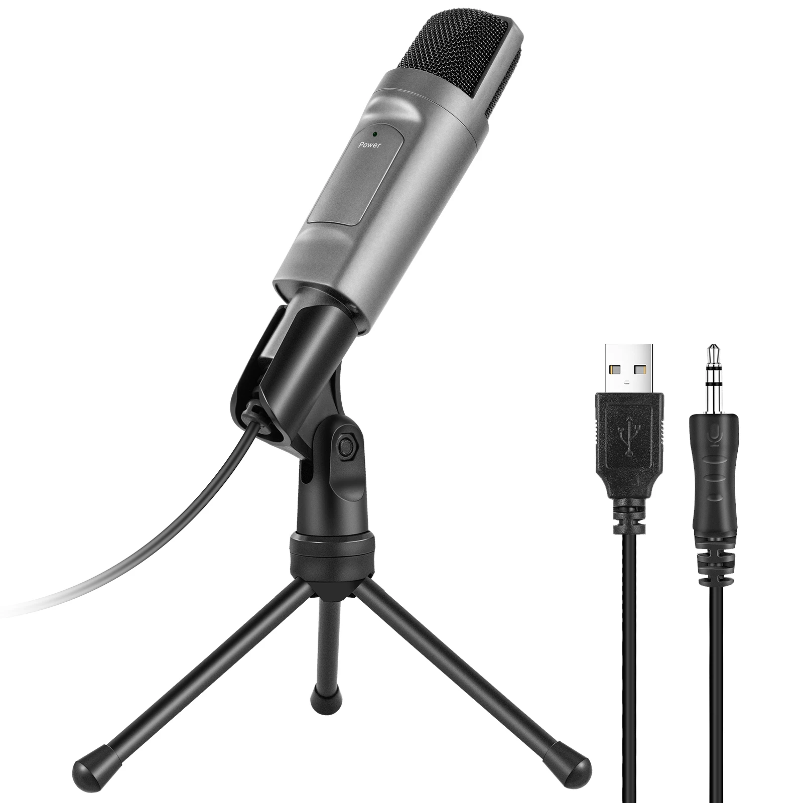  Конденсаторный проводной микрофон профессиональный студийный для прямой трансляции Skype/записи/прямой трансляции/чата/игр/кастинга