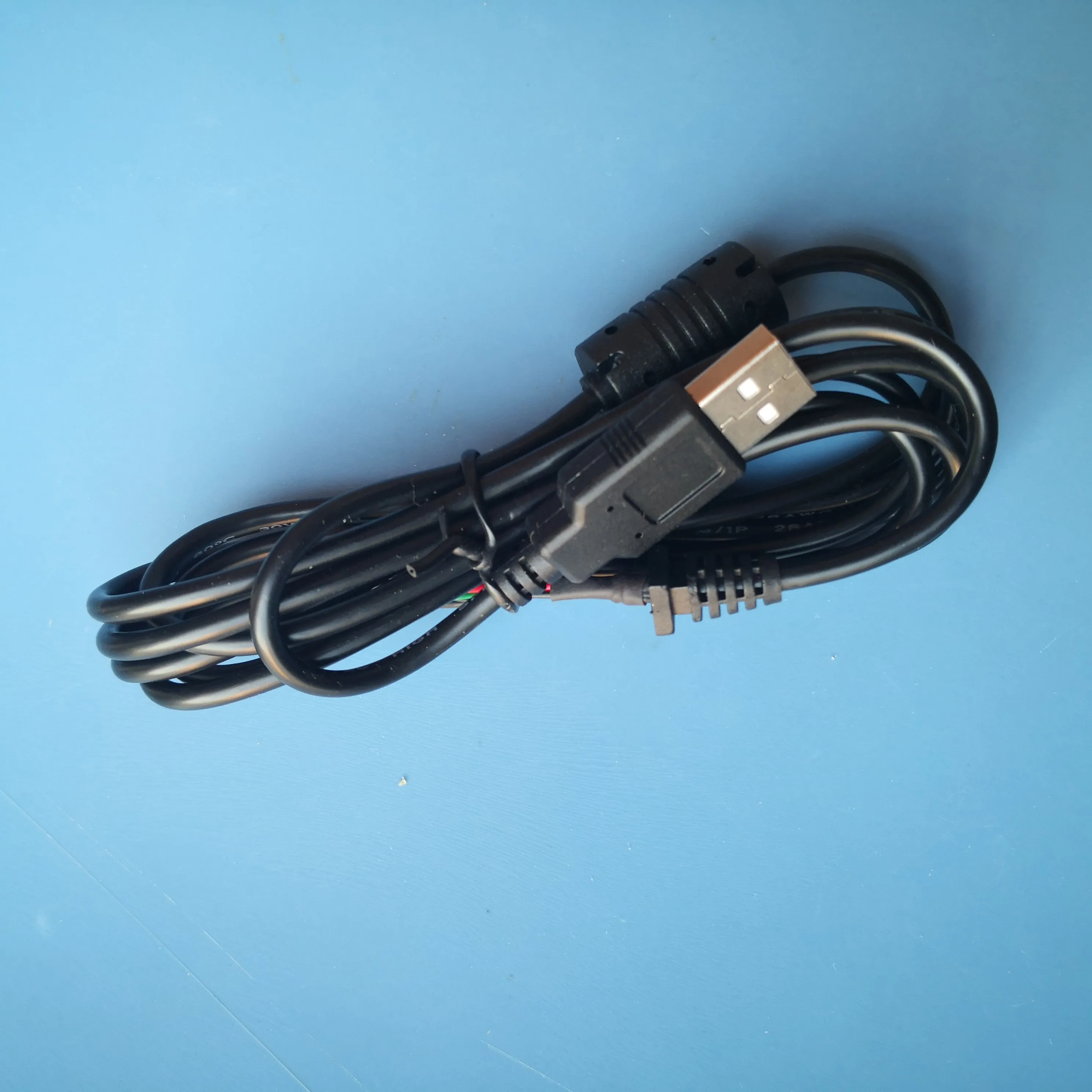 factory made Custom 5 pin 1.5mm picoblade connector to USB connector cable assembly with magnet ring for EMI interference