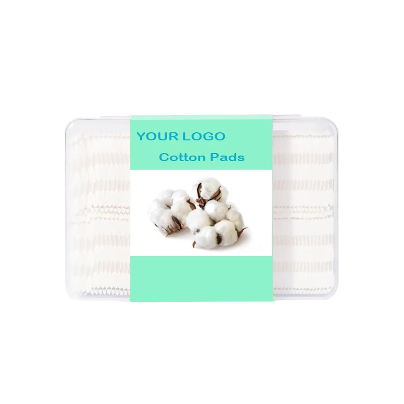 Customized Cotton Pads For Facial Disposable Makeup Remover 3 lays Cotton Pads for Skin Care