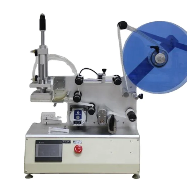High Precision Semi automatic flat labeling machine plane for Square box SD Card