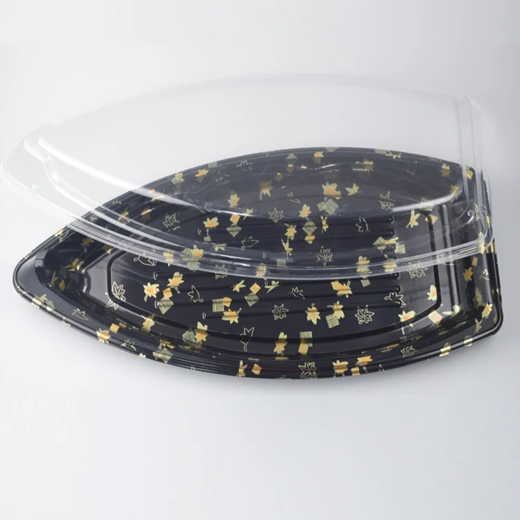 Disposable Plastic Ship Shape Sushi Tray  Modern Design