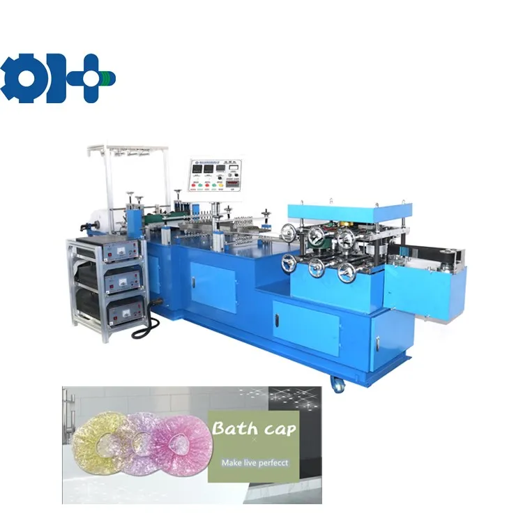 DH-YM001 Automatic medical disposable PE  non-woven mop bouffant cap hair cover shower bath cap making machine