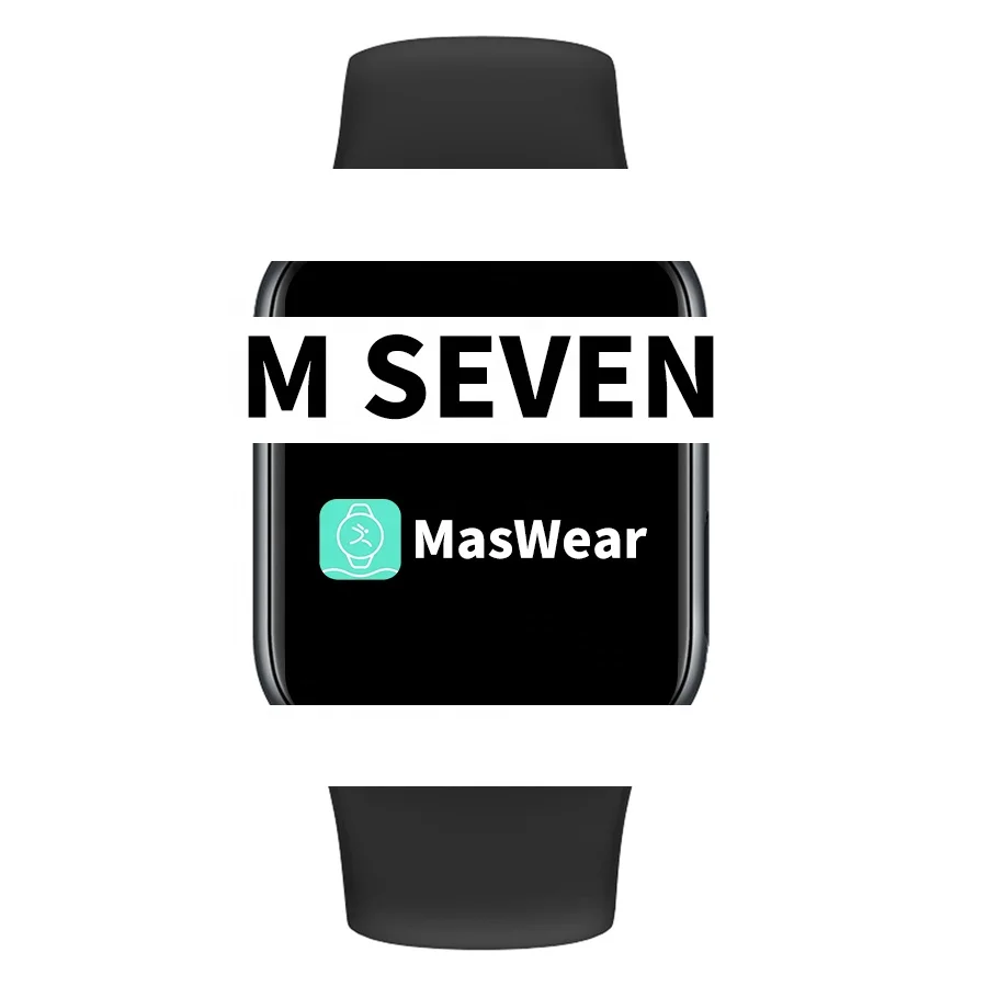 2022 new smart watch 7 M seven with 45mm strap bt calling message remind smart watch m seven