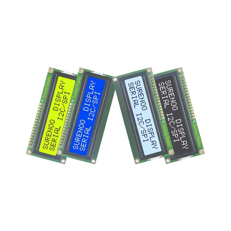 B2B-80*36MM Serial I2C/IIC or SPI Interface AIP31068 162 16X2 1602 Character LCD Module Display Screen LCM with LED Backlight