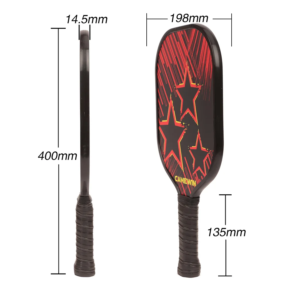 Carbon Fiber PE Cricket Ball Lightweight Carbon Fiber Pickleball Paddle Game Training Sport Equipment Pickleball paddle