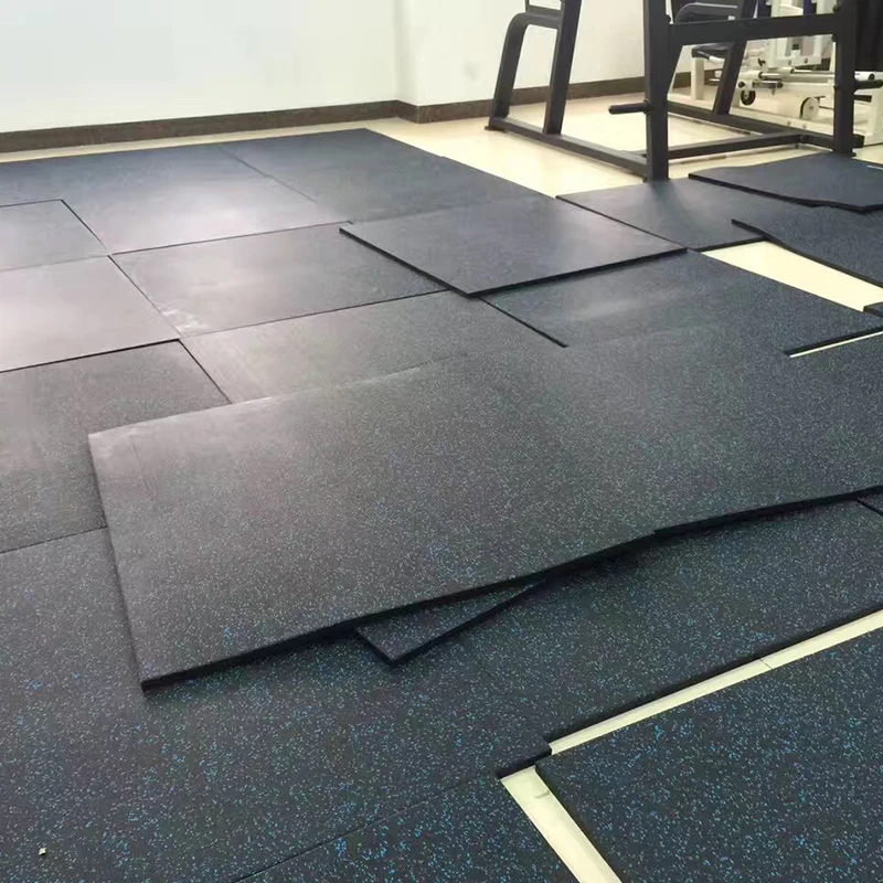 Weight Lifting Gym Crossfit Rubber Floor 1 Inch Thick Rubber Mat With Epdm Granules