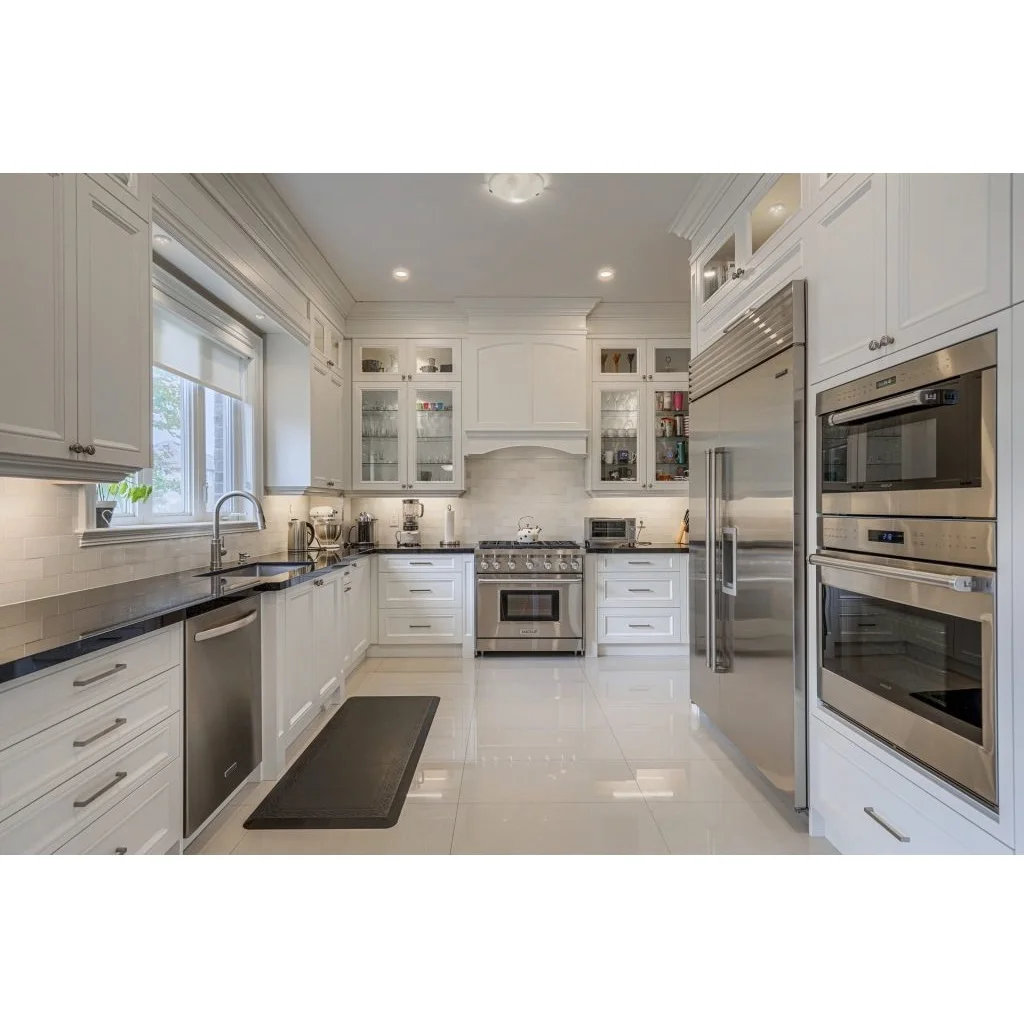 Factory Price Custom Complete Modern White Shaker Designs Kitchen Furniture Island Furniture Modular Kitchen Cabinet Cupboard