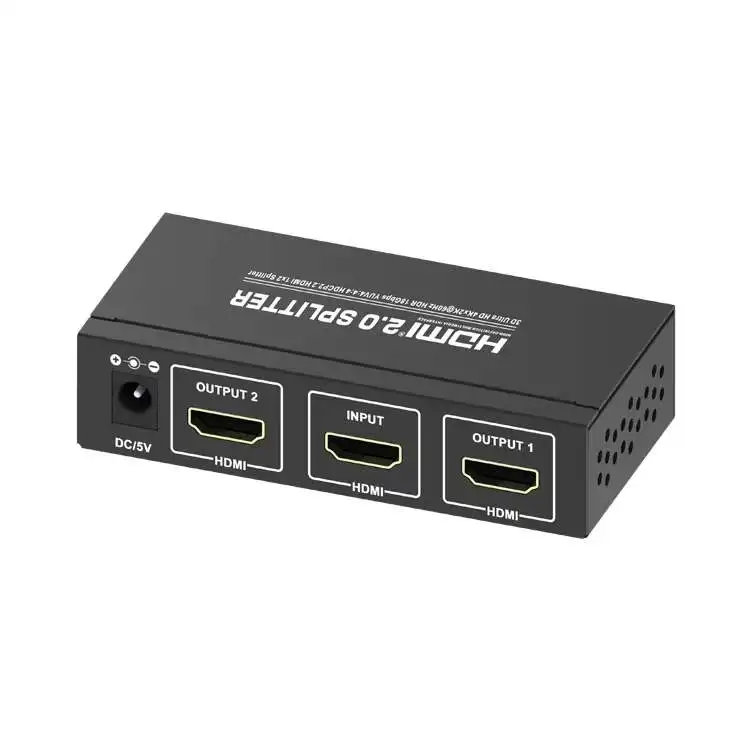 Doonjiey 3D 4K 60hz mini HDTV Splitter 1 in 2 out with IR EXT Full HDTV HDTV 2.0 converter for computer laptop