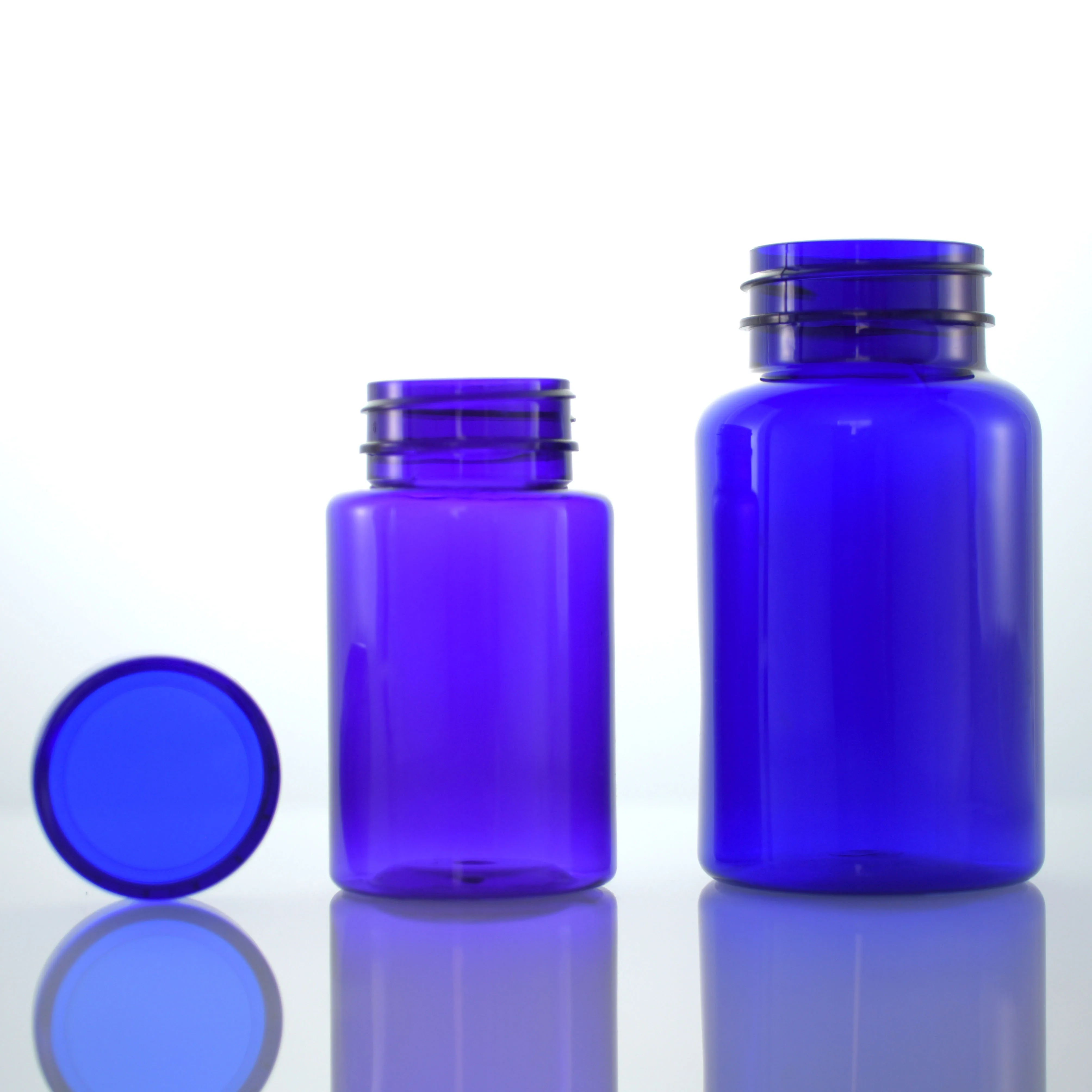 
275cc round PET plastic medicine pill bottle with any color CRC cap 