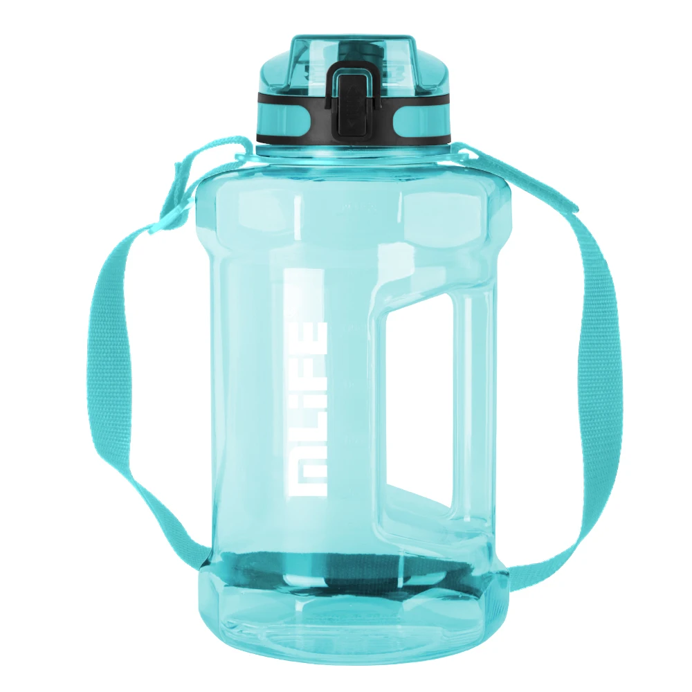 Large Reusable PETG Water Jug with Handle Easy Drink Lid Direct Drinking for Adults for Gym Sports Travel Outdoor Climbing