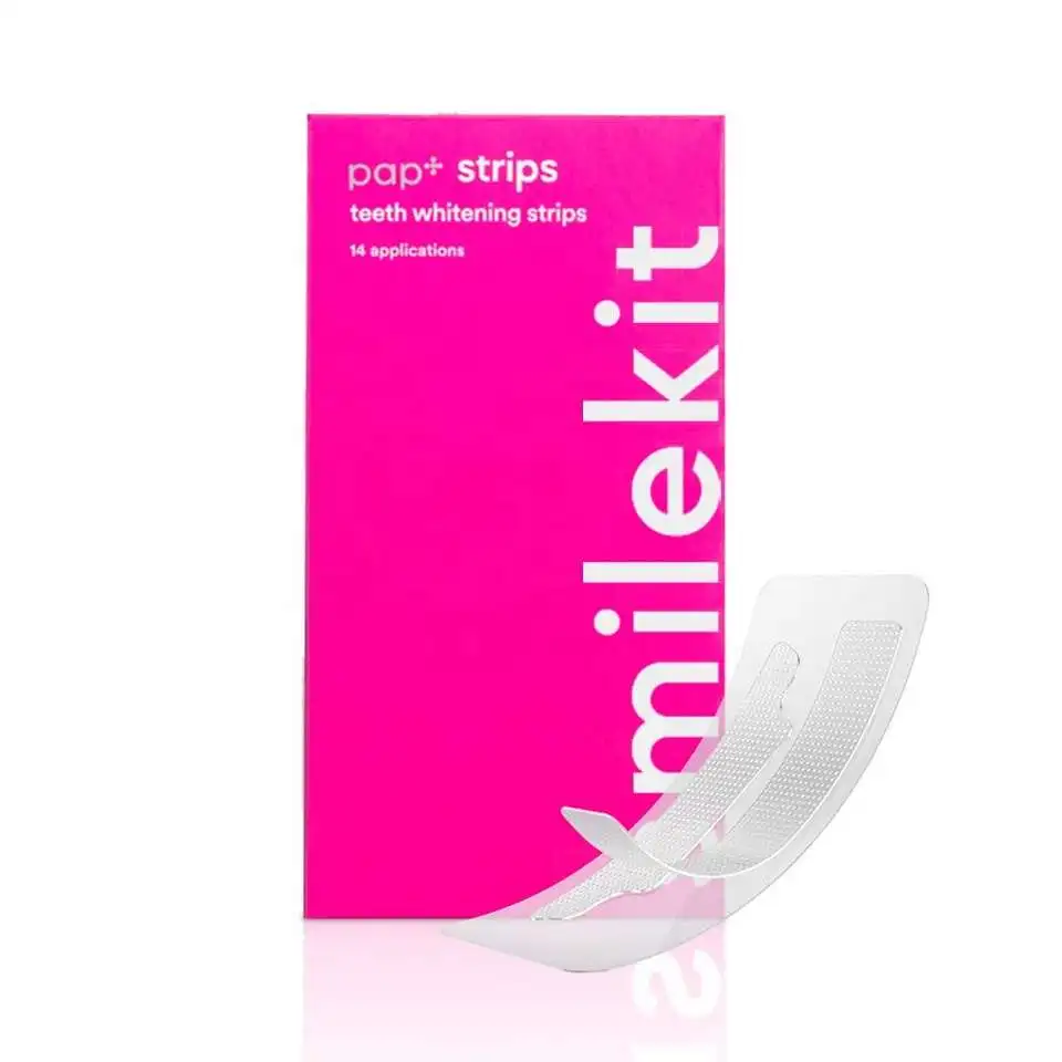 Dental Wholesale Teeth Whitening Strips Non Peroxide PAP+ Effective Teeth Cosmetic Strips