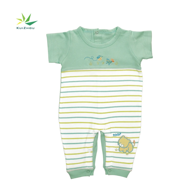 
Good Quality Summer Baby Boy Girl Bib Romper Clothes 2pcs Sets Newborn Organic Cotton Babies Clothing 