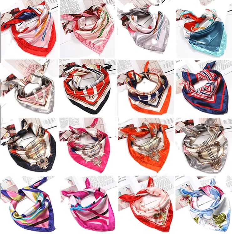 Wholesale Imitated Silk Scarves Ladies Fashion Handkerchief