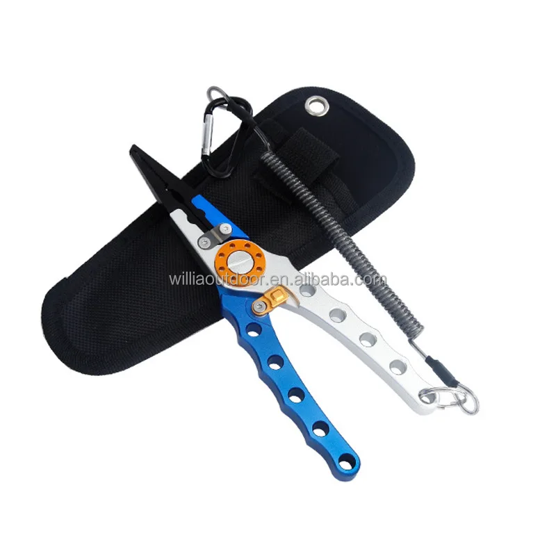 Fishing Hook Remover Split Ring Fishing Tools with Sheath and Lanyard Gear Gifts for Fish Line Cutting Boat Fly Ice Fishing