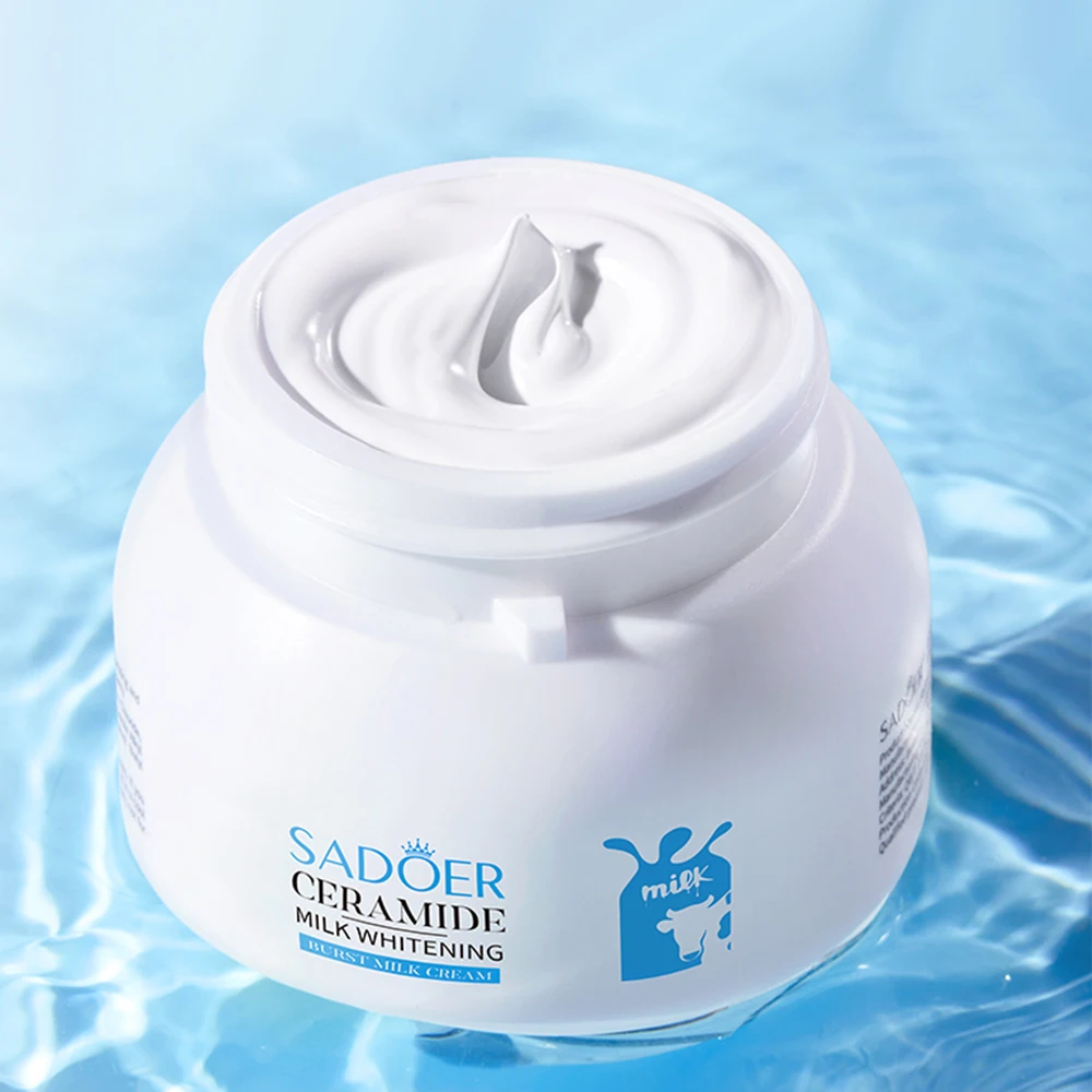 Private Label SADOER Skin Care Organic Miilk Whitening Nourishing Face Cream