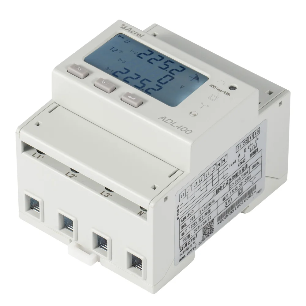 Acrel ADL400/F MID approved 3 phase  Din Rail Smart Energy Meter kwh digital meter with RS485 Modbus for IOT  with multi tariff