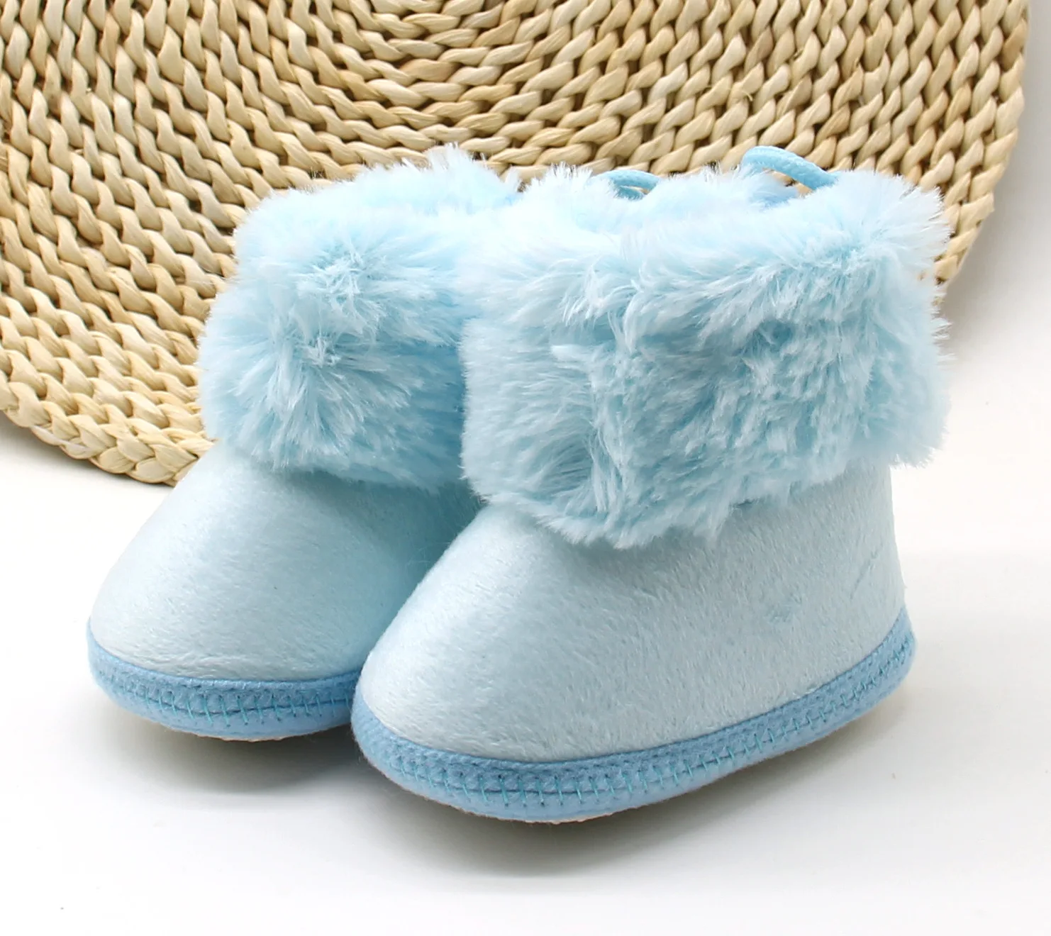 
Baby Shoes Winter Thick Plush Baby Boots Anti-Slip Baby Girl Shoes 